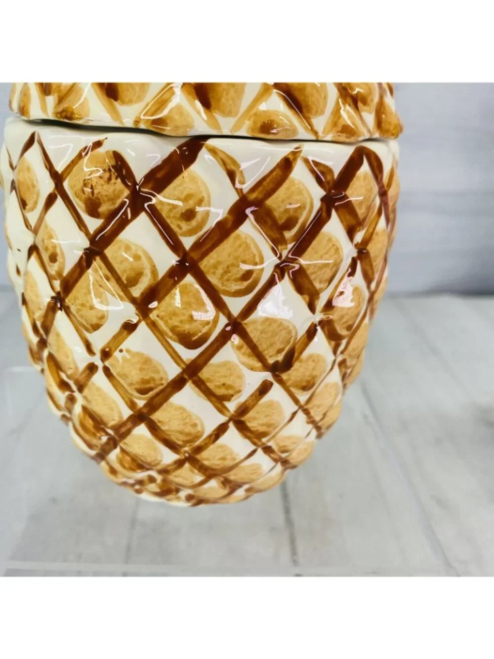 Alco PINEAPPLE Shape Ceramic Rubber Sealed Lidded  6